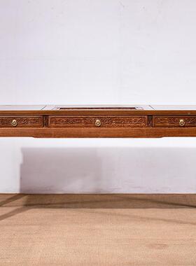 泡红茶木家具鸡翅木RXZ茶桌椅组合家茶用客厅多功能功夫台中式实