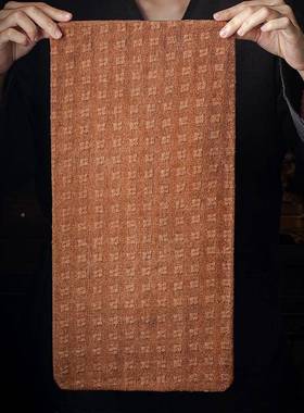 柞蚕丝茶席料老云纱干泡垫家用53048真丝布茶艺香垫隔热垫茶道桌