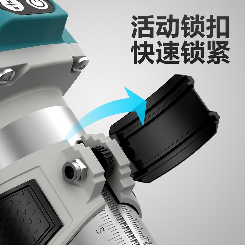 锂修式边机电开槽机木工修边挖充孔AEA雕刻机木工电板开孔工具