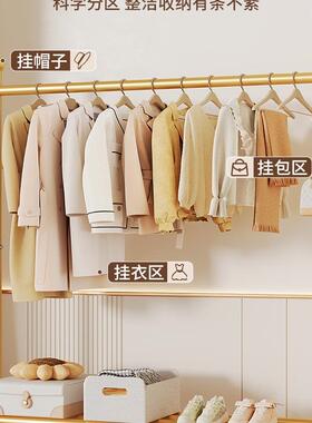 衣落地晾卧室家用室F98TH7J9内挂挂衣架阳台凉晒衣杆宿舍简易移动