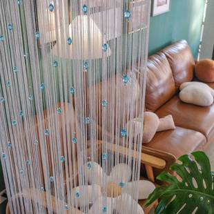 店2025年新款 饰挂可加密定744制橱面婚 流苏线帘窗隔断帘门帘帘装