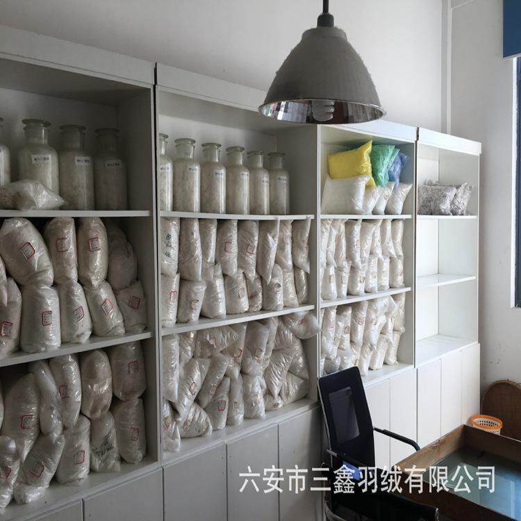 定水制90鹅羽绒厂家洗白大朵散装CGA绒鹅绒羽毛服装纺织填充物
