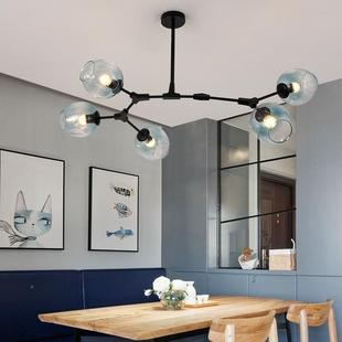 北欧客约厅吊灯卧室魔性豆家红用创意个灯具网分子餐A0095厅现代