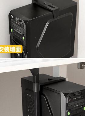 悬挂式主机放置悬架台式电脑空支吊架架托盘主机抬高架悬F98S5789