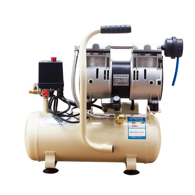 奥突斯无油静8音空气-压缩小机气泵600WL木工型充600W-8L气泵压缩