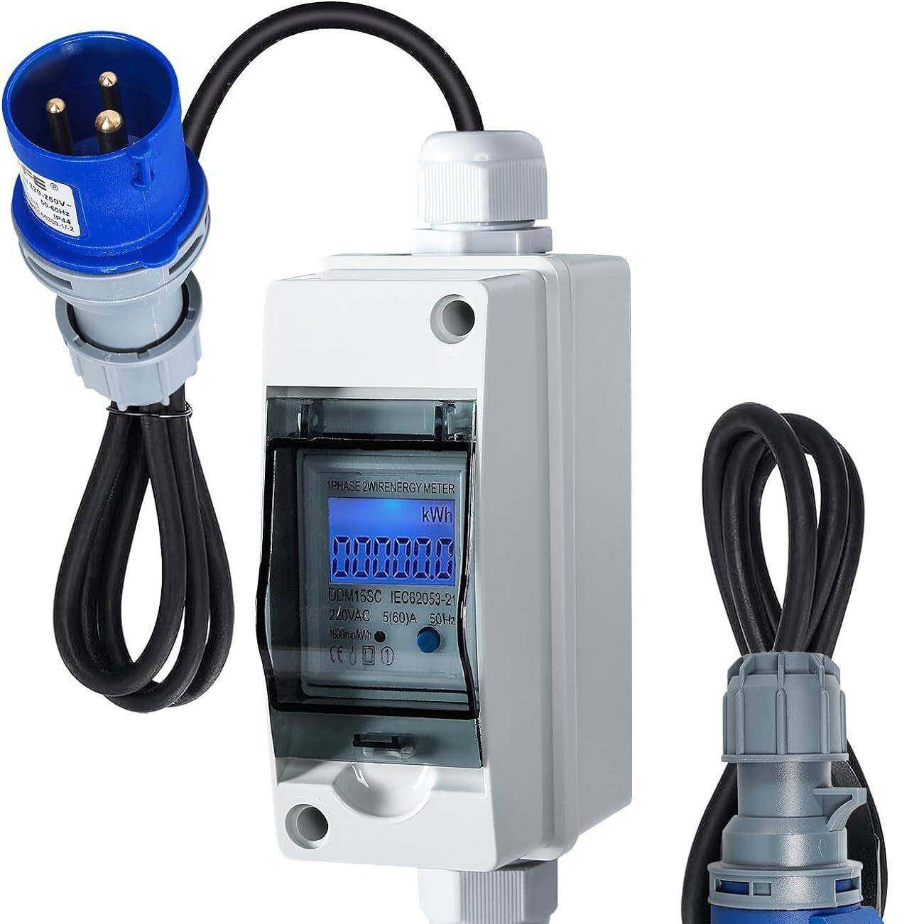 3P插头连接器房车充电计数连接器房车充电线16A充电连接线