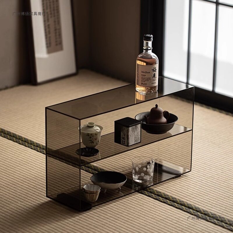 轻奢亚克力透明茶壶家用茶具展示架博古架桌面置物架多层收纳架子
