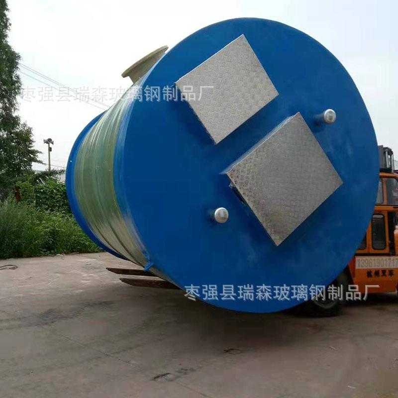 玻璃钢一体化污水泵站智能一体化污水提升泵站全自动预制泵站