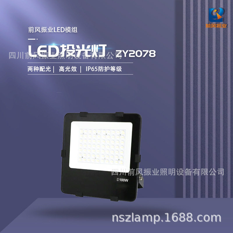 户外防水乡村建设LED广告灯投光灯泛光灯ZY-2078