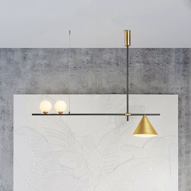 北欧后现代创意新款个性创意设计师后现代玻璃球吊灯别墅餐厅客厅