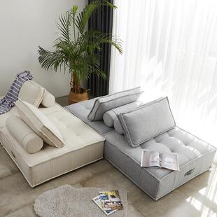 复古风方块组合沙发家用客厅现代简约民宿懒人休闲组合极简榻榻米