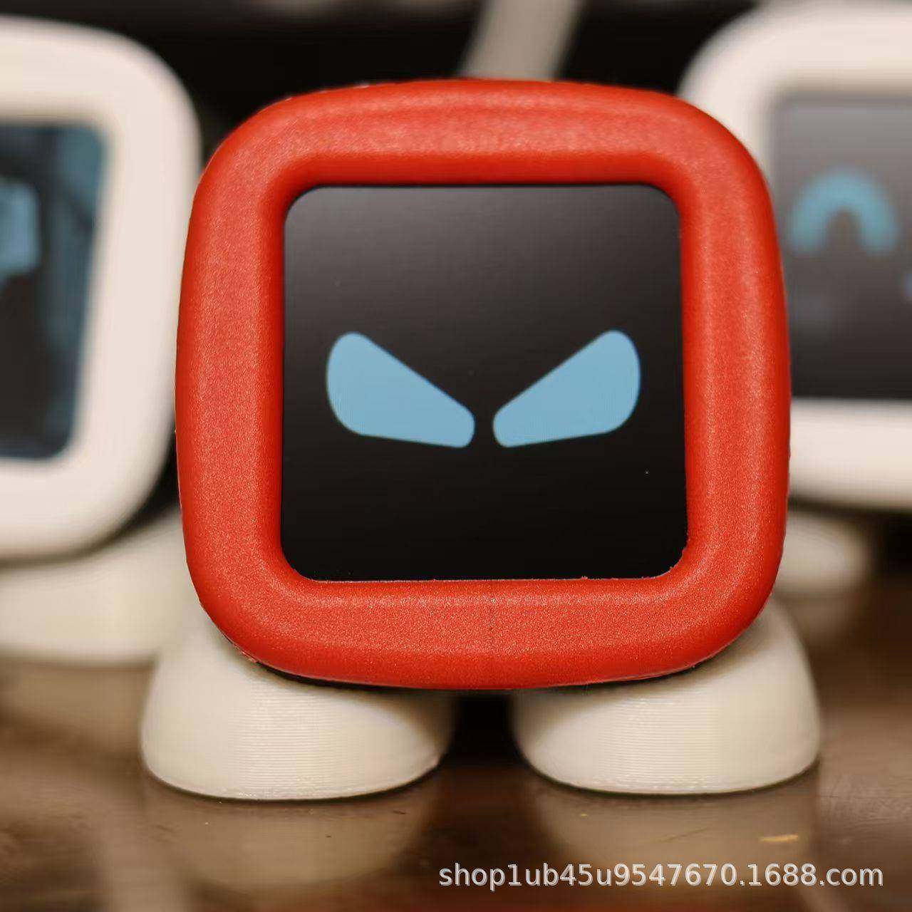 车载机器人mochi精灵汽车摆件桌面摆件天气电子时钟电子相册表情