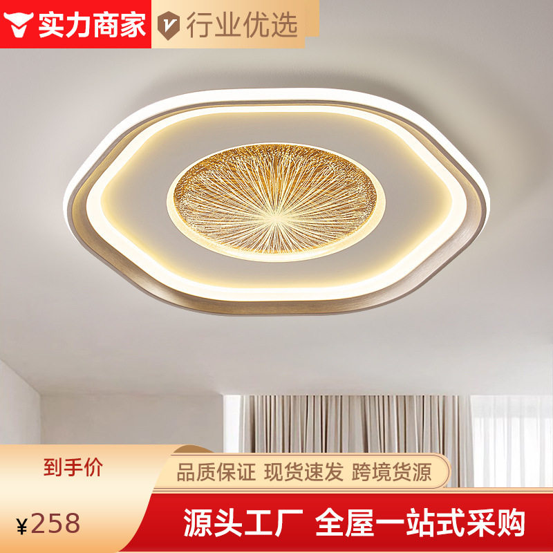 房间灯卧室灯现代简约温馨主卧灯创意个性吸顶灯高级感2024年新款