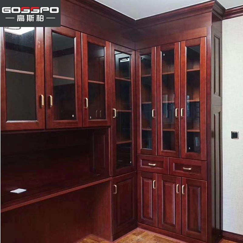 全屋家具整体卧室衣帽间工厂胡桃实木新中式沙比利衣柜