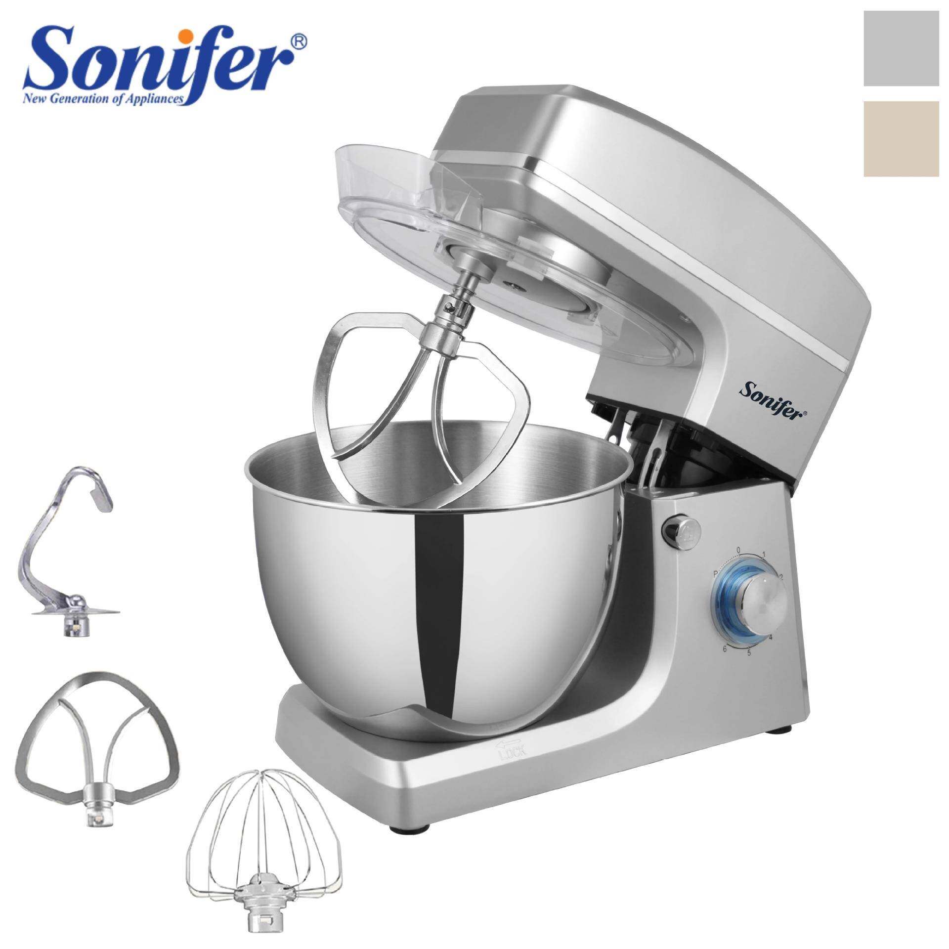 Sonifer家用不锈钢8L和面机厨师机揉面机SF-8066