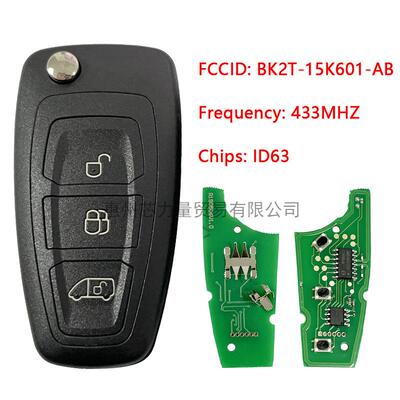适用福特折叠钥匙63/83芯片434频率49芯片.15K601-AA/AB/AC智能