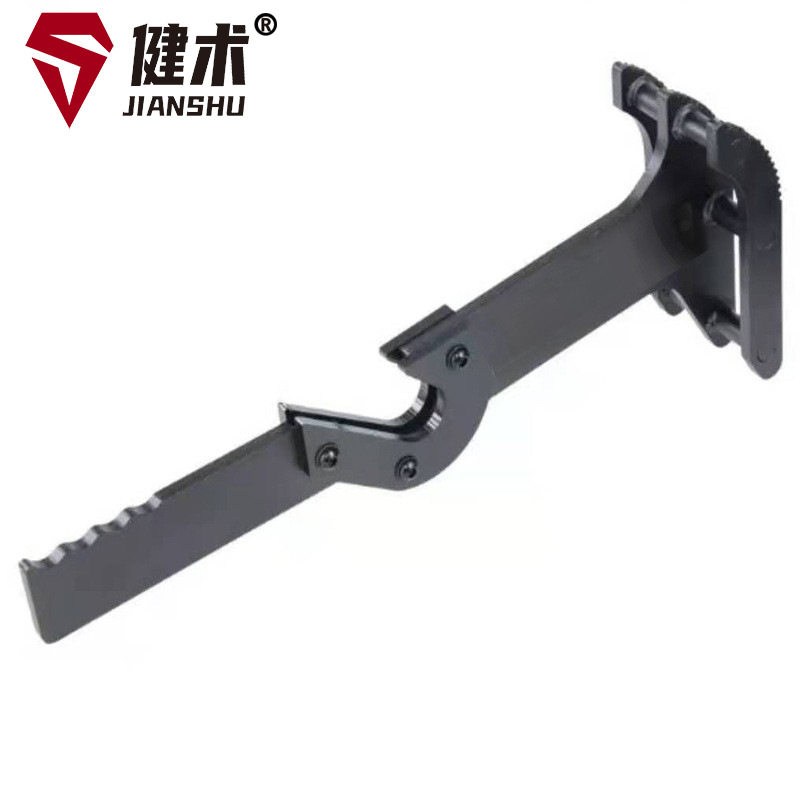 不锈钢杠铃杆竞技片换片器全胶片换片支架硬拉双支撑换片架奥杆