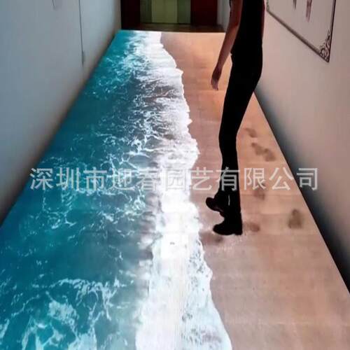脚踏互动led地砖屏智慧公园感应音乐发声发光海浪设备制作