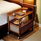 床头置物LSU可移动中家古柜风简约现代边几创意用架多功能收纳储