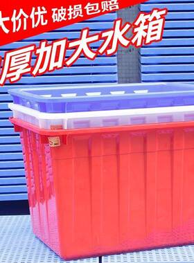 包邮牛筋ZBW塑料水箱长养方形转箱泡瓷砖储水箱养鱼龟水产加殖周