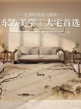 205新款新中VLE式客厅地毯免洗可擦厚沙发茶几垫用家满铺加防2滑