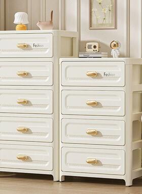 桌收纳下家用斗柜塑33125料卧室杂物储多物柜床头柜客柜厅功能抽