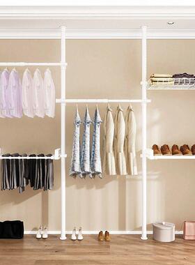 地天立地衣架杆晾顶衣KYY架立式落家用阳挂衣架伸缩晾衣台杆衣帽