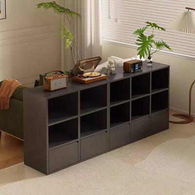 书柜收纳柜储物柜墙落地靠大容量玄SJ0283关柜客家用展示柜厅层多