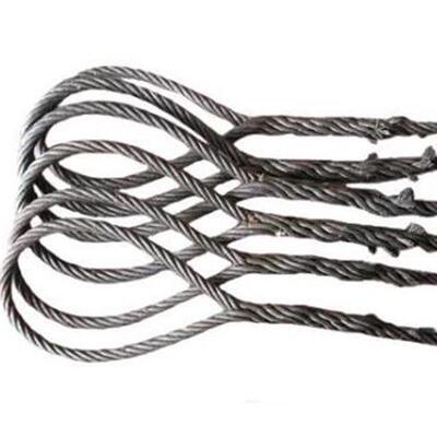 起钢丝绳制685做头手工编织光绞面油性重带钢线两圈吊物高强度钢