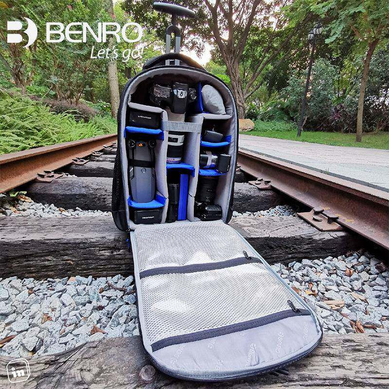 百诺徒步摄影包双肩单反专业户外轻便量97大容拉单反相机摄影者杆