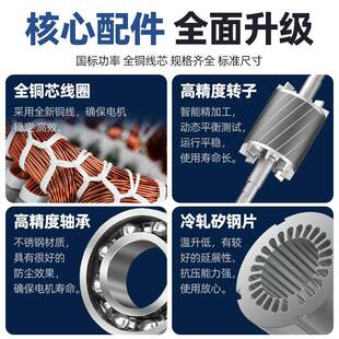 5.5电机CYJ小型相电动机 两国5标单相电动3机220V大功率1. 1.8