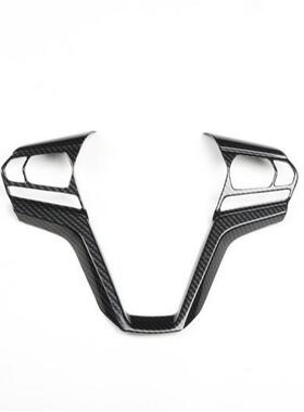 右舵五十铃D-MAX汽37575车黑方向盘碳贴维内饰改装纤中控升降面板