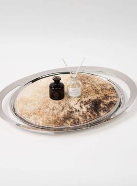 意槟轻奢高级感不锈饰钢式收纳水果零食托盘下午茶香PQZ杯装点心