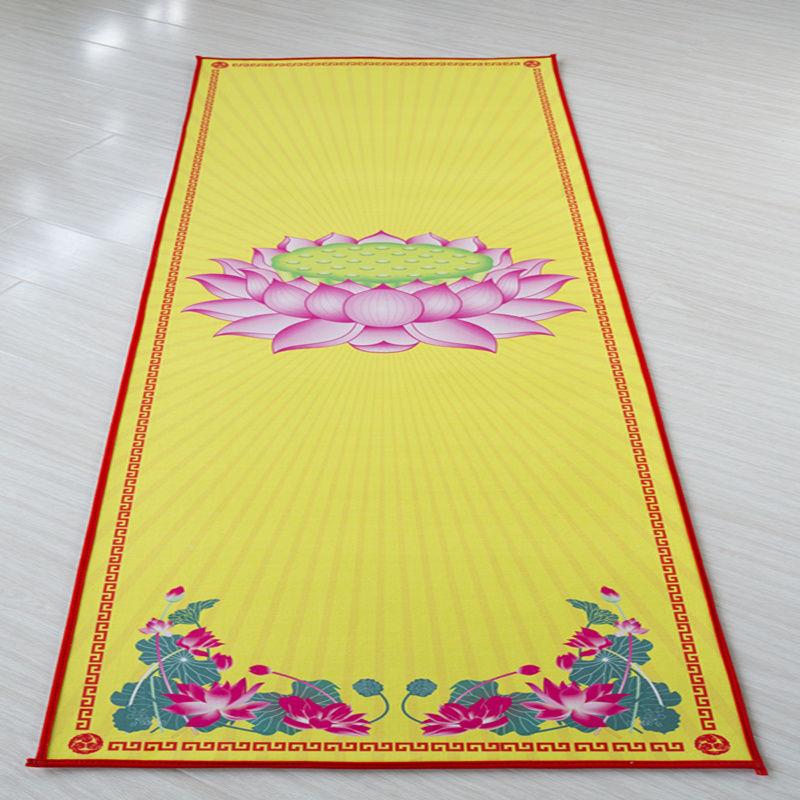 加超厚顺滑大礼拜垫拜垫耐磨禅修垫垫大莲头垫大拜垫花拜佛垫忏拜
