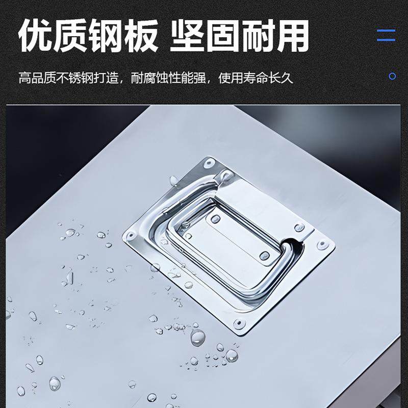 不钢安全井盖家直发不政锈钢带锈锁井盖市建材方形圆形428检厂查