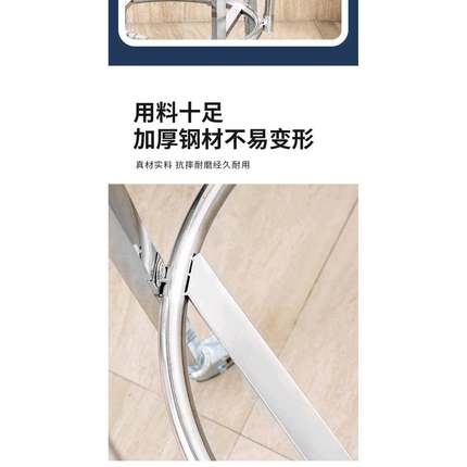 加厚不锈MH565钢汤桶架奶餐茶带桶架滑轮支温架食堂厅保桶架开水