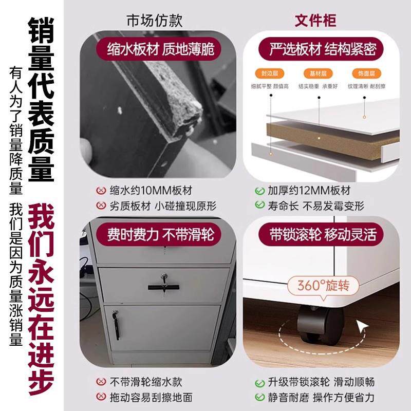 现简架约代电脑主机柜子桌边收纳柜主机打印机BG0037置物架可移文