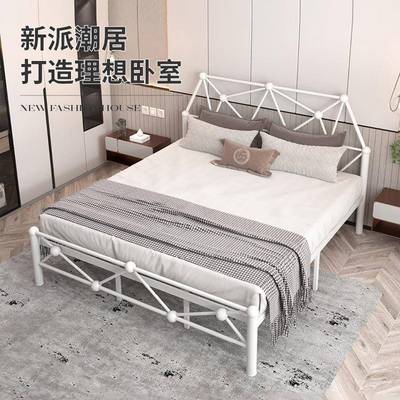 铁艺床人床代简现约1.8米15m儿童女孩公主床1.2米公寓双铁985架铁