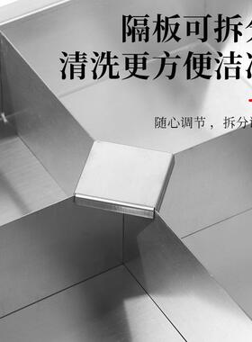 商用厚串串香专用用锅关东煮辣麻烫围炉加深加不锈ry686钢长方形