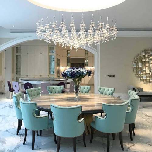 简约式蜡烛长吊灯欧餐厅个性梯间台别墅楼法式959艺岛术烛光餐桌