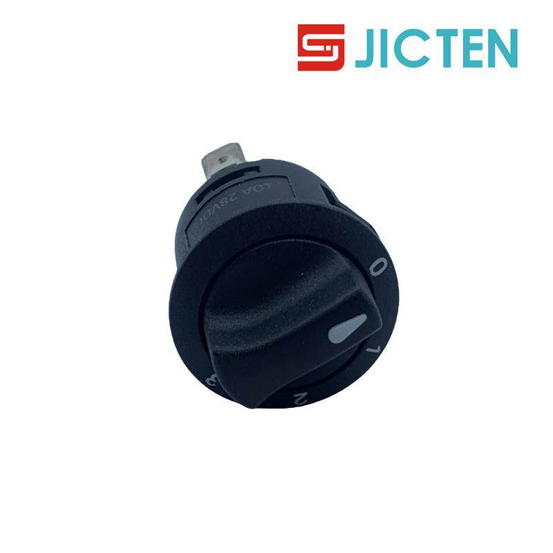 10/20ALJA大电流车转开关汽空调扇加热座椅带风灯3档4档旋旋钮开