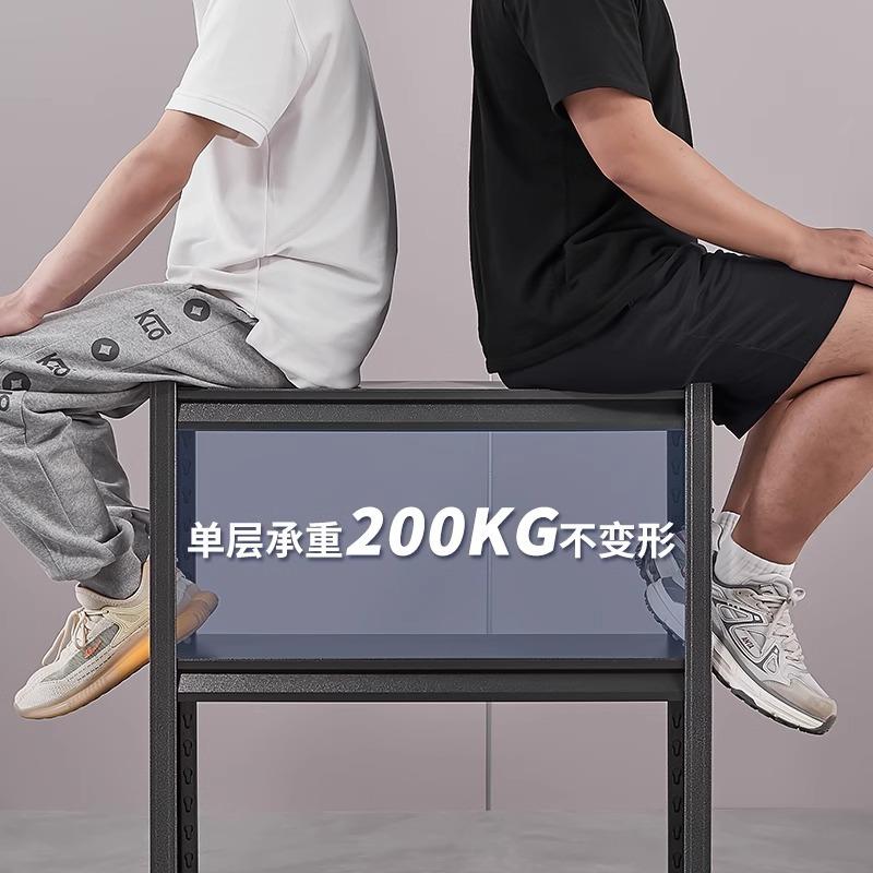 家架用置物架钢制架阳台多层物储藏储间厨房收货纳架快递杂物378