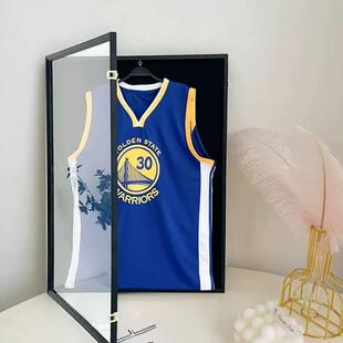 热合页球衣销衣框装裱框展示相收藏蓝球足球橄榄衣球球衣挂墙展示