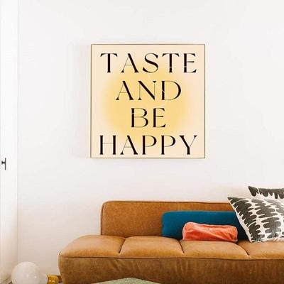 奶油ins风众卧室床头装饰画字母艺厅术客桌面SQ102403光摆画渐变