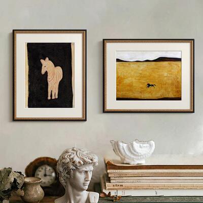 法ZZC-54小众式艺术客厅装饰画北复物古餐厅玄欧关书房壁画大师动