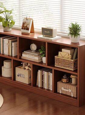 简易书落地置物架架多层TGE客厅收纳柜物物柜卧储室置柜矮柜家用