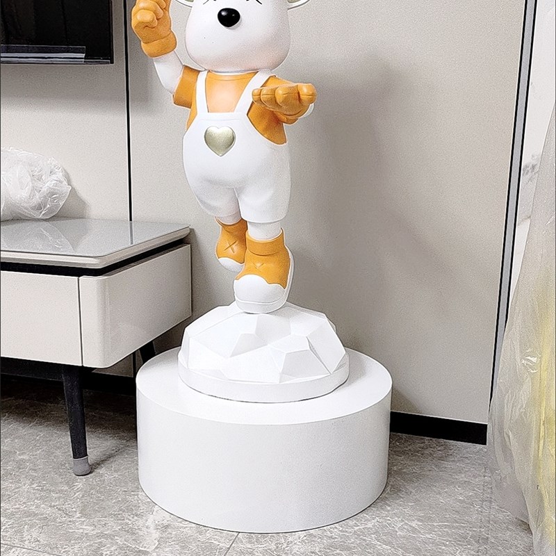 圆形空调增高底座l展台摆件网红直播婚纱店站台试衣台暴力熊底座