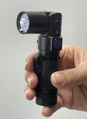 南极星JW7302B新款180度转角TYPE-C充电尾部磁吸微型防爆手电筒