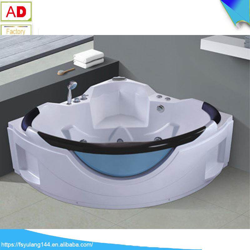 三角浴缸扇形按摩浴缸双人出口外贸jczibathtubfortwo