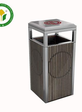 方形FHG-131B垃圾桶钛金烟灰桶酒店大堂座地立式烟灰桶